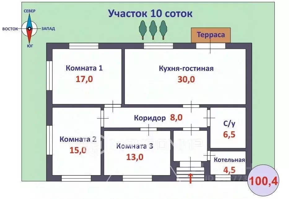 Дом в Кировская область, Слободской район, Шиховское с/пос, д. ... - Фото 2