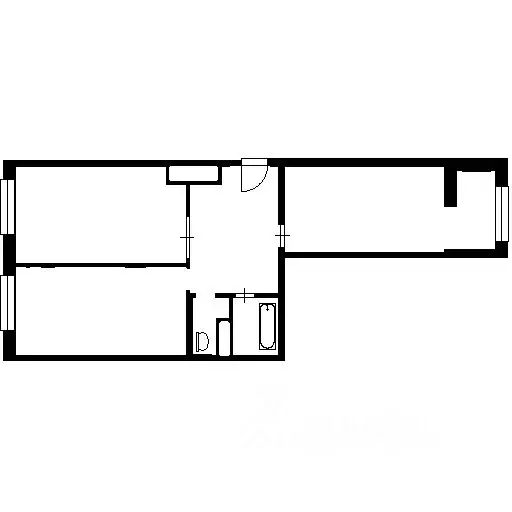 2-к кв. Санкт-Петербург Петровский просп., 24к2 (67.3 м) - Фото 2