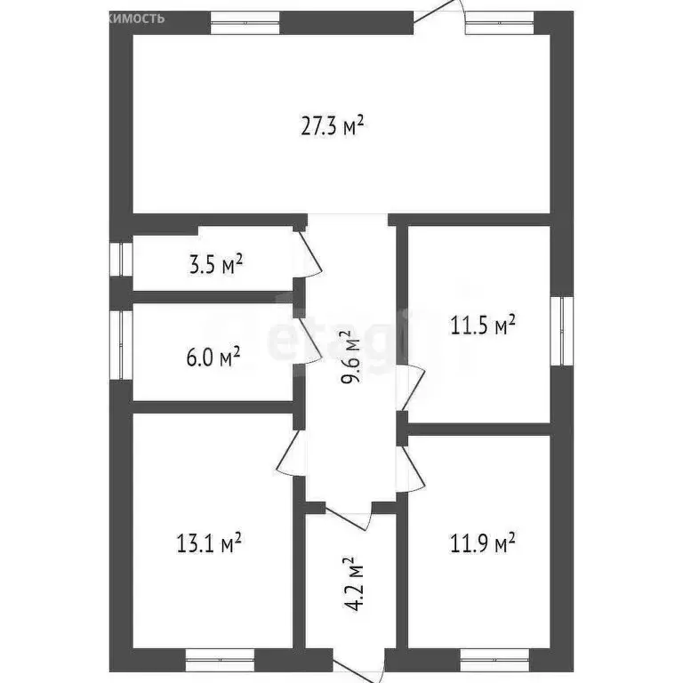 Дом в село Новая Усмань, улица Изыскателей, 1 (100 м) - Фото 1
