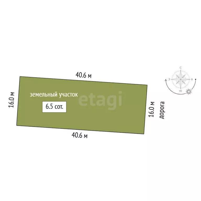 Участок в Тюмень, садовое товарищество Поле Чудес-2, Цветочная улица ... - Фото 1