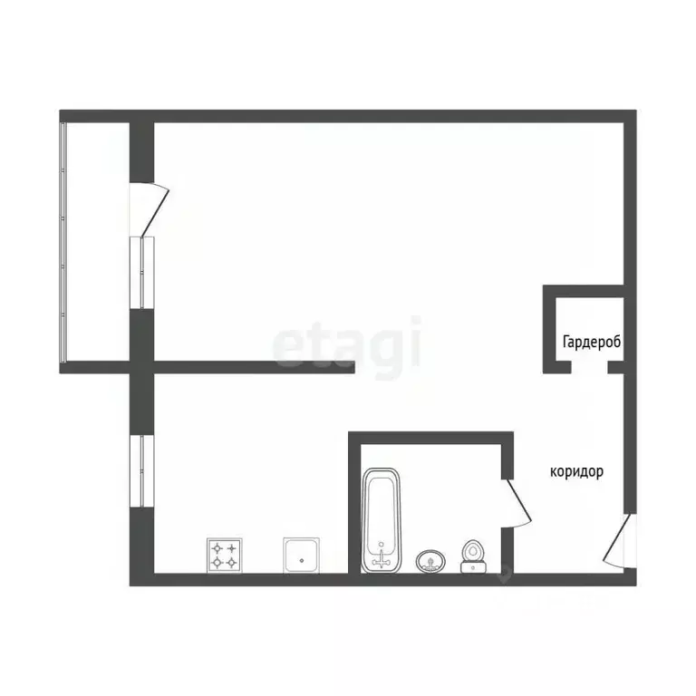 1-к кв. Челябинская область, Челябинск ул. Плеханова, 19 (29.7 м) - Фото 1