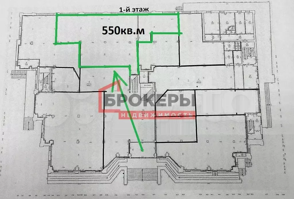 550кв.м на первом этаже в ТЦ - Фото 0
