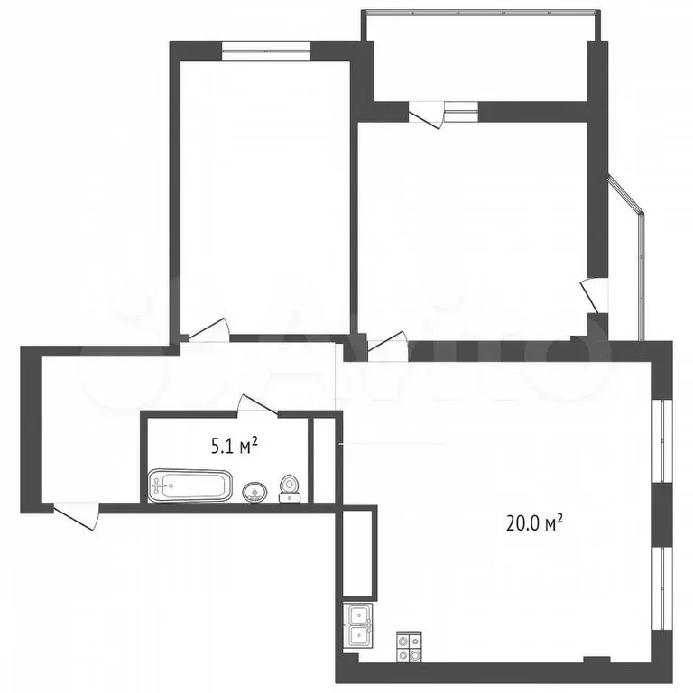3-к. квартира, 89 м, 5/5 эт. - Фото 0