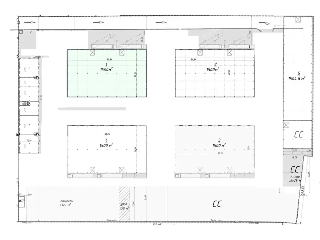 Склад в Санкт-Петербург 1-й Верхний пер., 12 (1500 м) - Фото 1