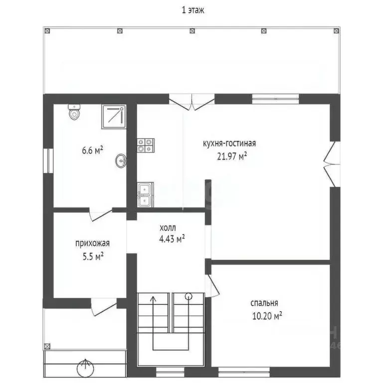 Дом в Адыгея, Тахтамукайский район, Козет аул  (146 м) - Фото 1