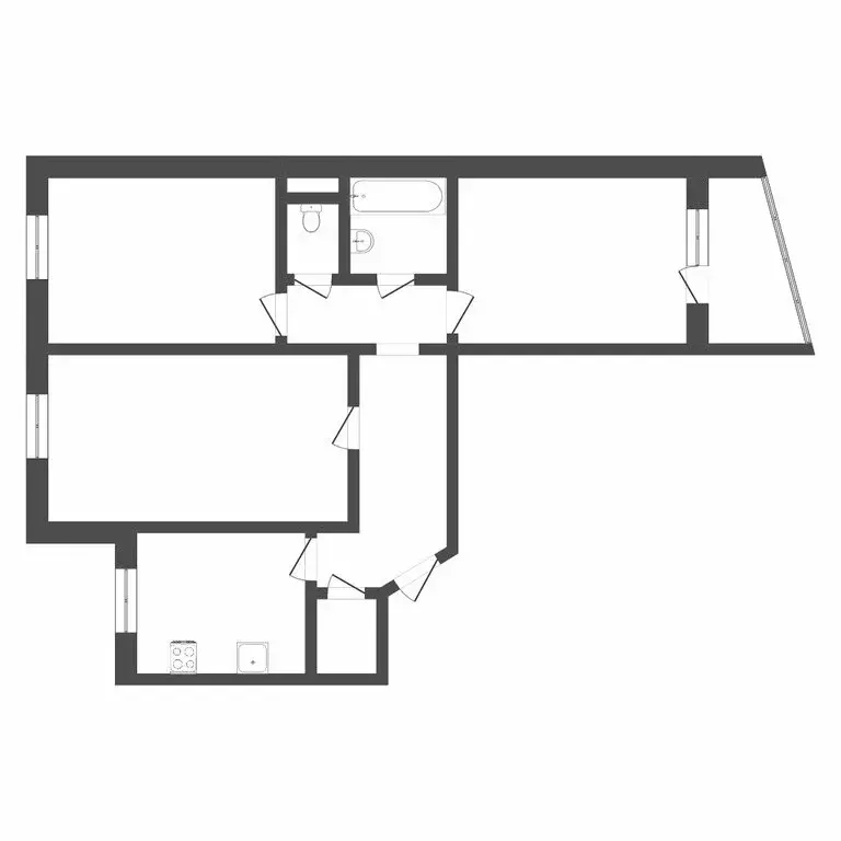 3-комнатная квартира: Тюмень, улица Мельникайте, 135 (63.5 м) - Фото 0