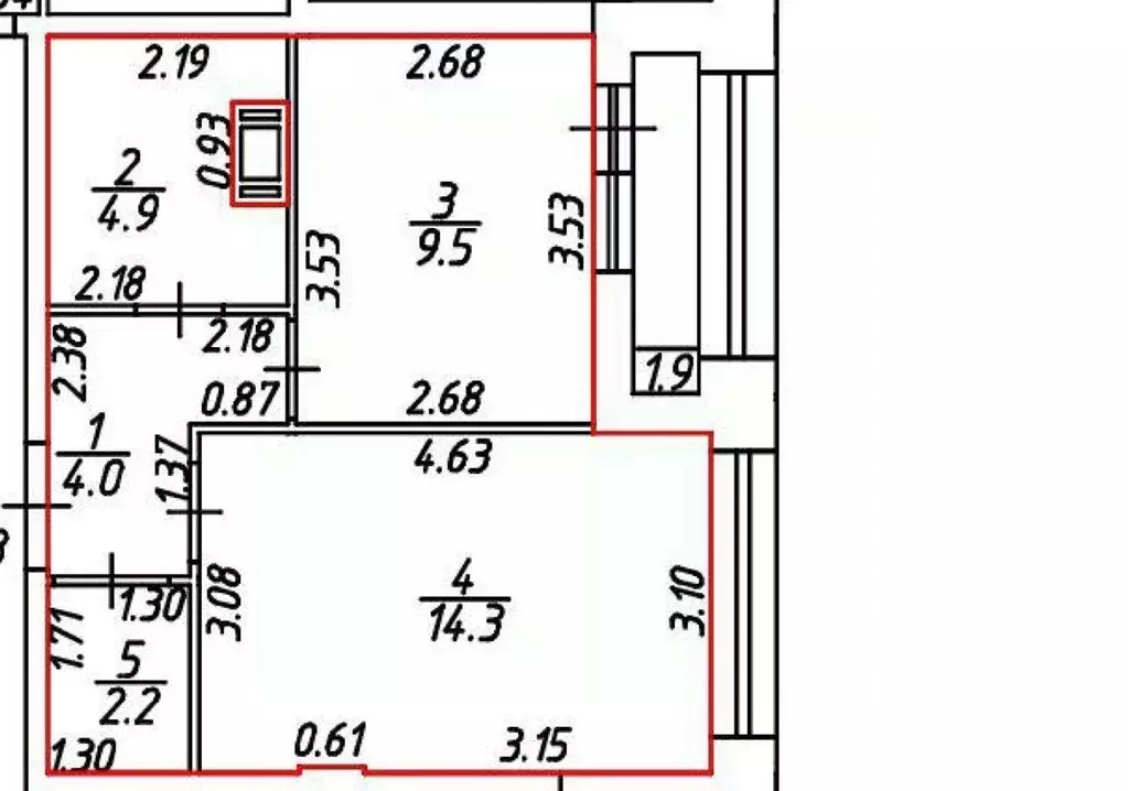 1-к кв. Санкт-Петербург ул. Челюскина, 8с1 (34.9 м) - Фото 2