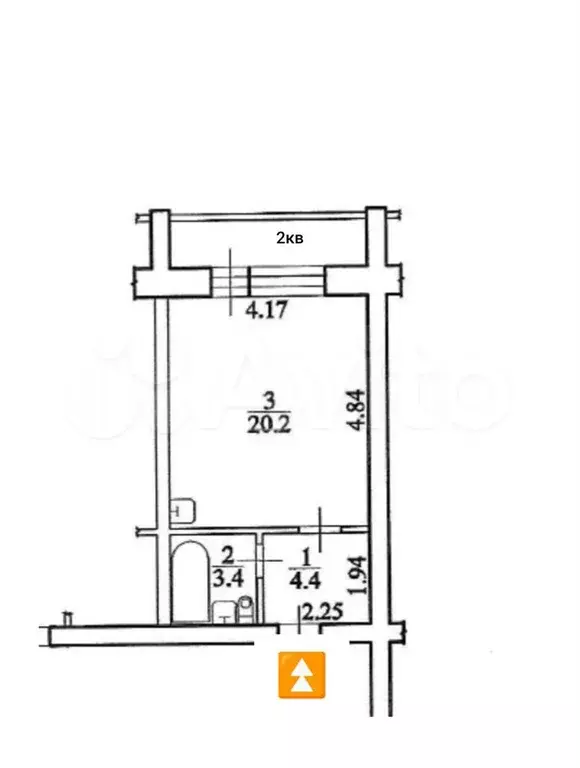 Квартира-студия, 30 м, 4/5 эт. - Фото 0