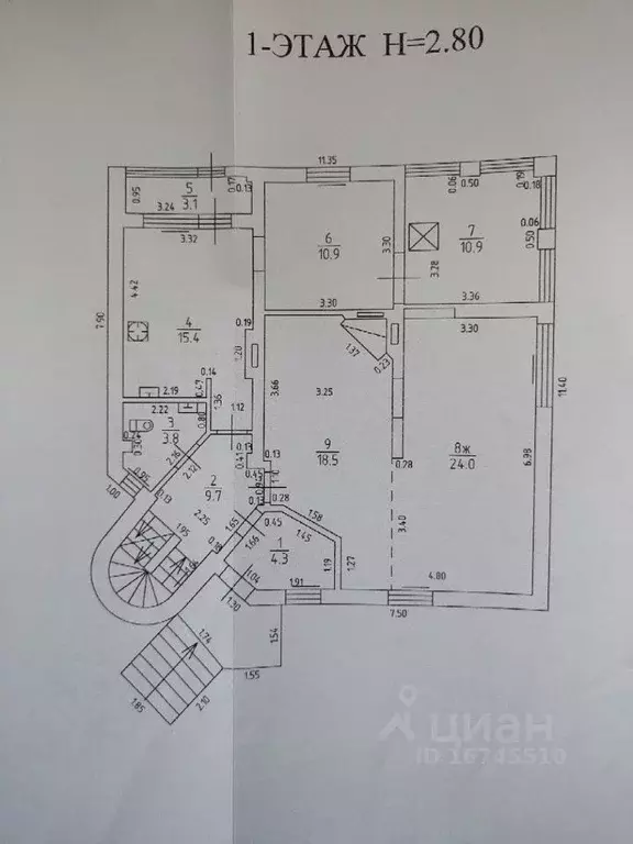 Дом в Калининградская область, Калининград Кутаисская ул., 35 (348 м) - Фото 1