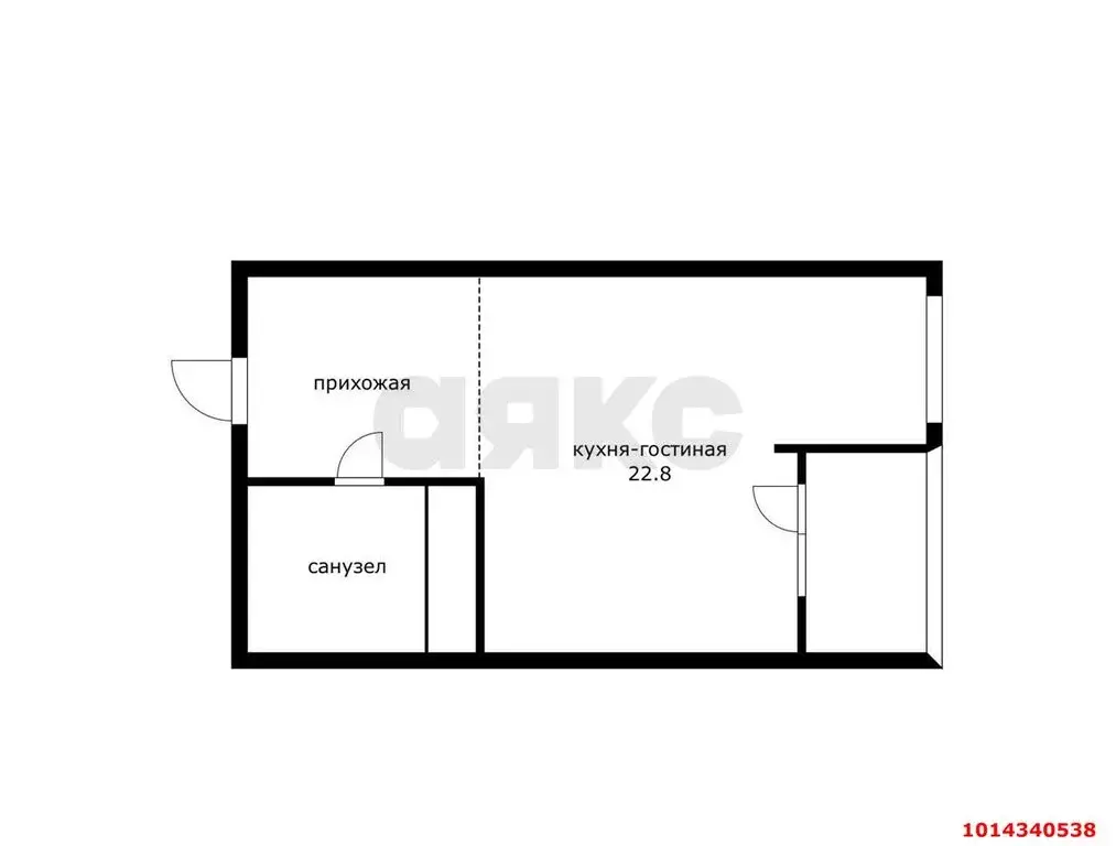 Квартира-студия: Краснодар, Прикубанский внутригородской округ, ... - Фото 1