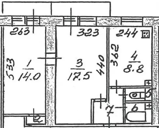 2-к кв. Московская область, Солнечногорск городской округ, Андреевка ... - Фото 1