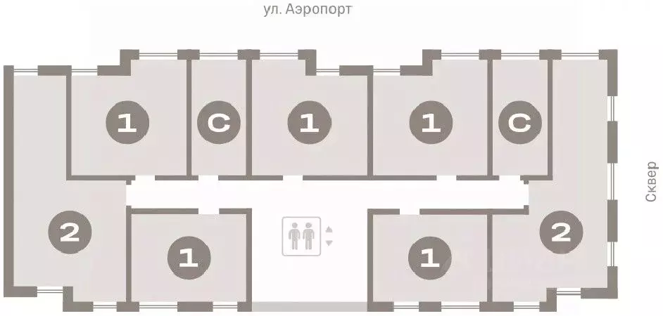 Студия Новосибирская область, Новосибирск ул. Аэропорт, 88 (20.16 м) - Фото 1