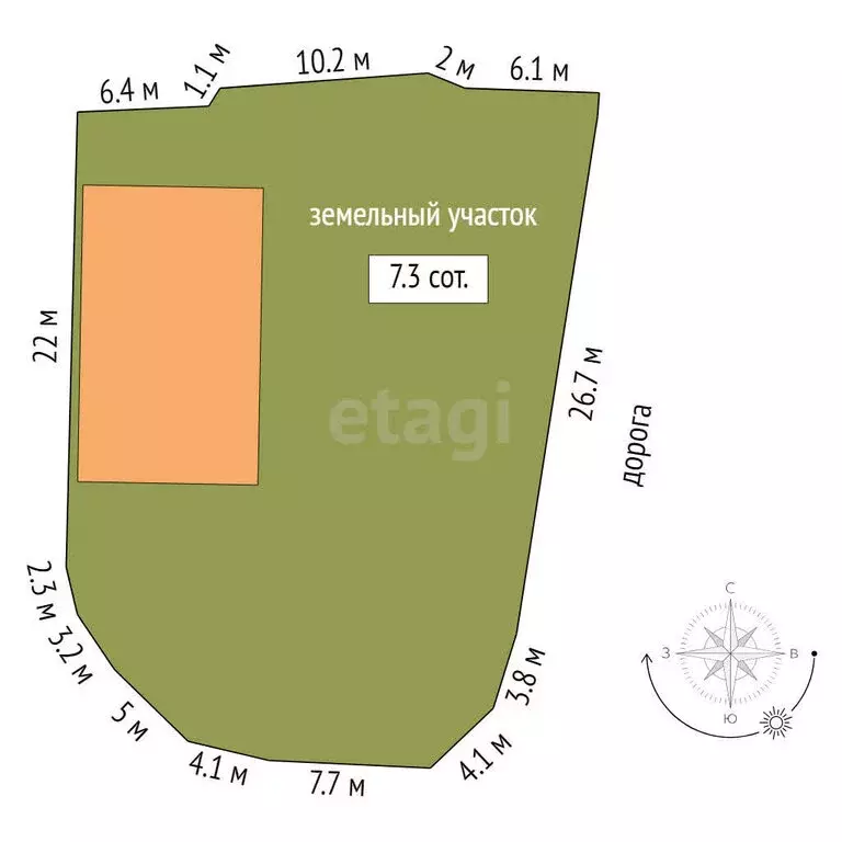 Участок в Петропавловск-Камчатский, улица Декабристов (7.4 м) - Фото 1