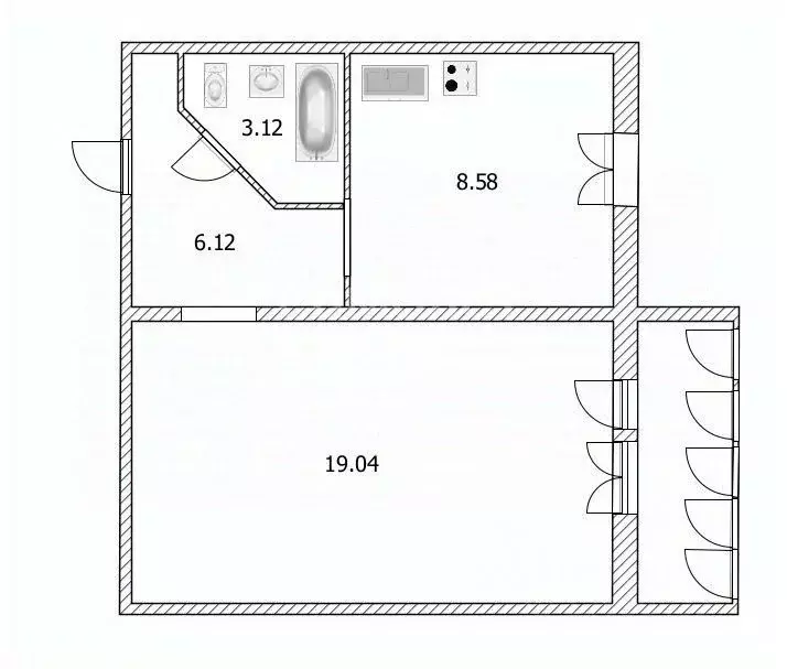 1-к кв. Ульяновская область, Ульяновск ул. Рябикова, 19Б (36.9 м) - Фото 1