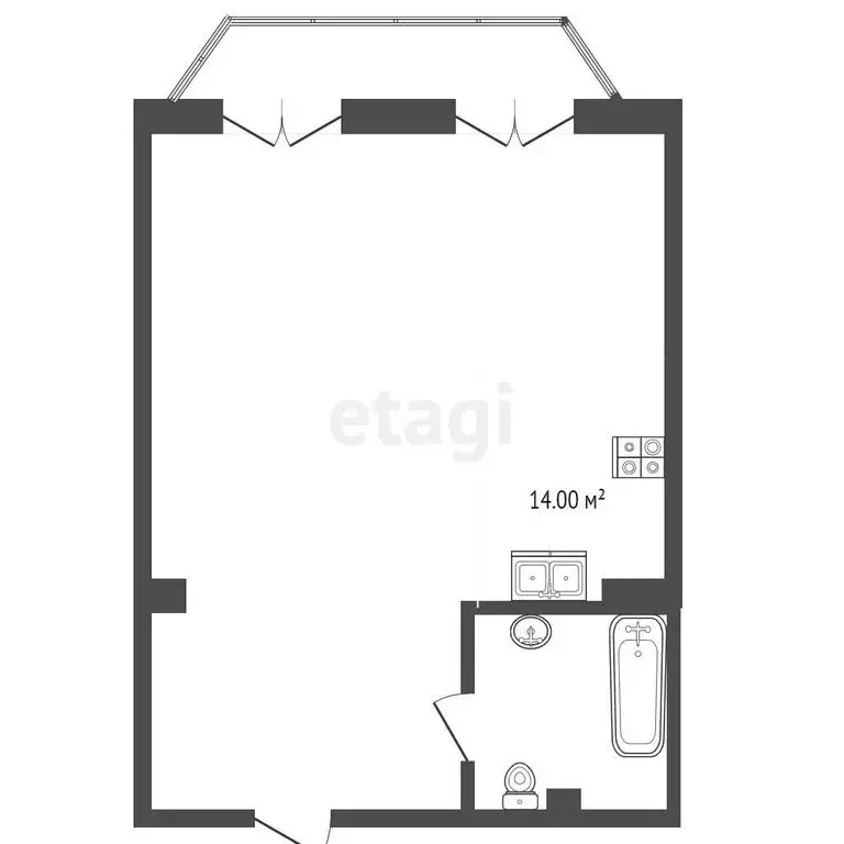 3-комнатная квартира: Ялта, Московская улица, 15к4 (65 м) - Фото 0
