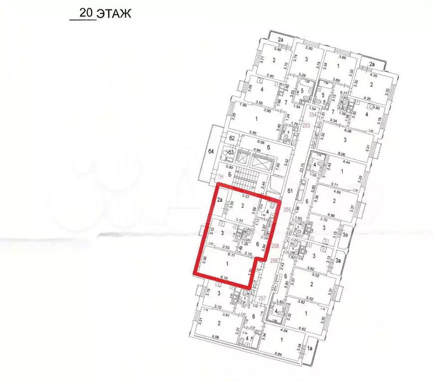 Аукцион: 2-к. квартира, 57,6 м, 20/20 эт. - Фото 0