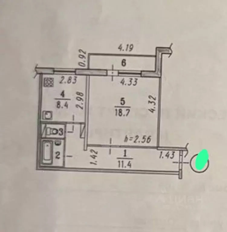 1-к кв. Омская область, Омск Омская ул., 109 (44.0 м) - Фото 1
