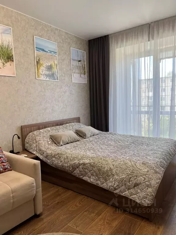 1-к кв. Псковская область, Псков Ольгинская наб., 5А (34.8 м) - Фото 1