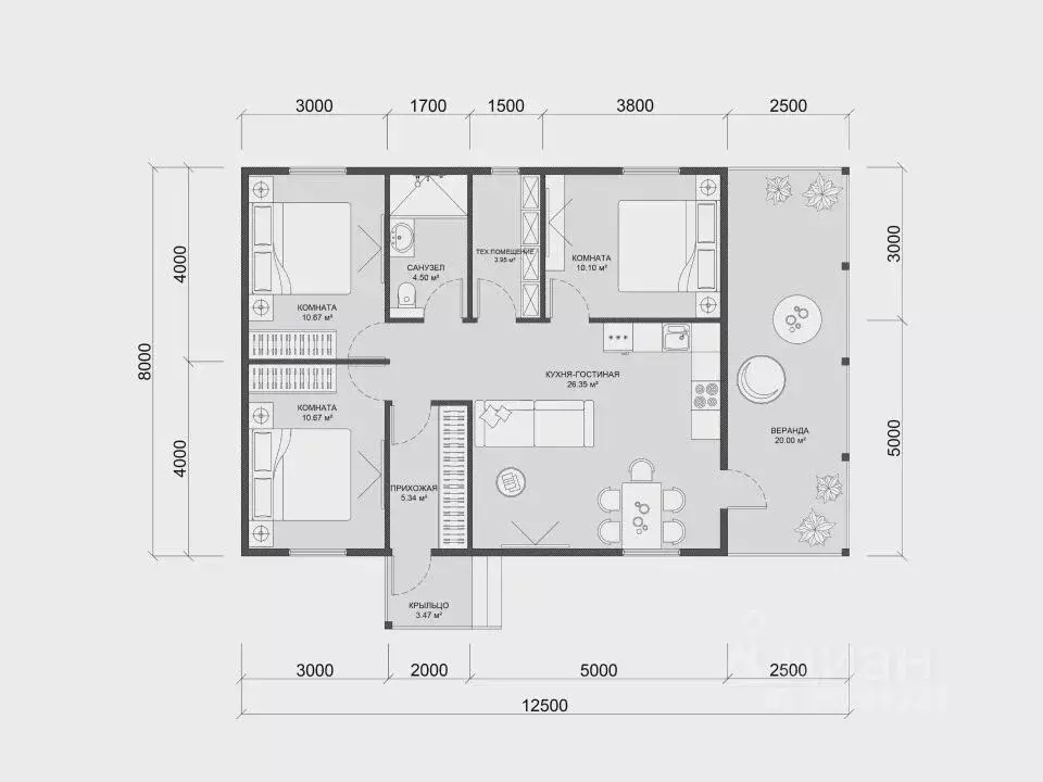 Дом в Москва Кленовское поселение, № 368 кв-л,  (110 м) - Фото 0