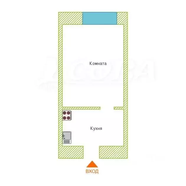 Комната Курганская область, Курган ул. Достоевского, 63 (18.2 м) - Фото 2