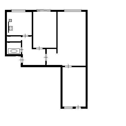 3-к кв. Москва ул. Маршала Тухачевского, 21К1 (62.0 м) - Фото 1