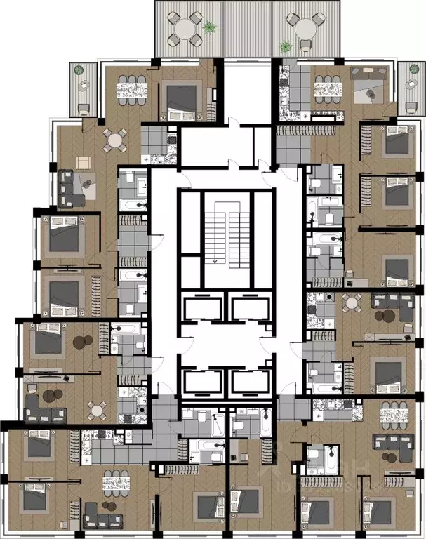 4-к кв. Москва ул. Берзарина, 37 (90.2 м) - Фото 1