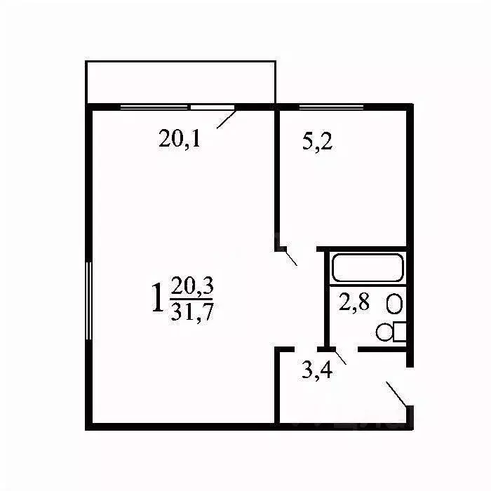 Студия Москва ул. Клары Цеткин, 18к3 (45.0 м) - Фото 2
