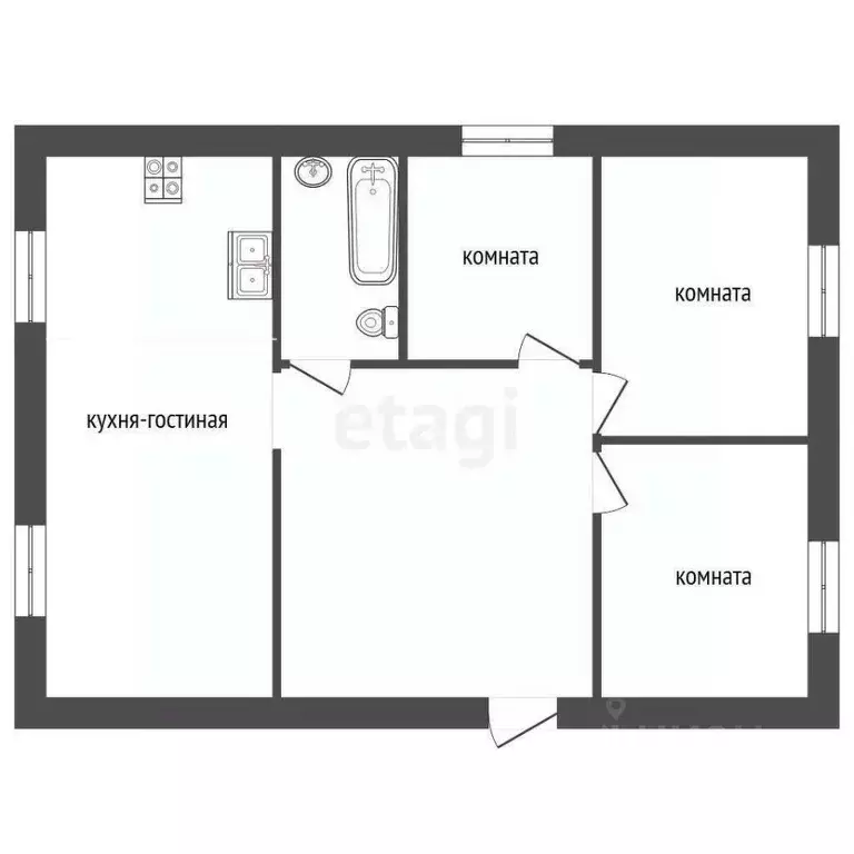 Дом в Калужская область, Малоярославецкий муниципальный округ, д. ... - Фото 1