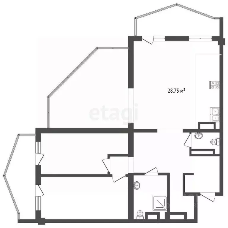 3-к кв. Крым, Ялта муниципальный округ, Гурзуф пгт ул. Ялтинская, 12А ... - Фото 2