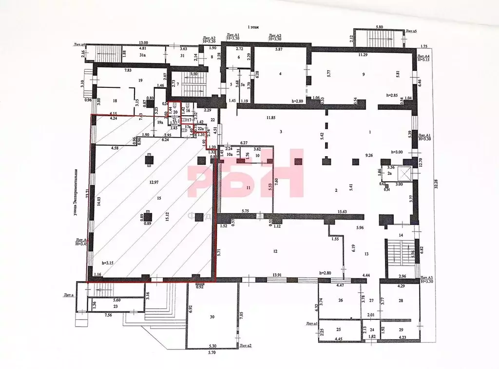 Торговая площадь в Пензенская область, Пенза Экспериментальная ул. ... - Фото 2