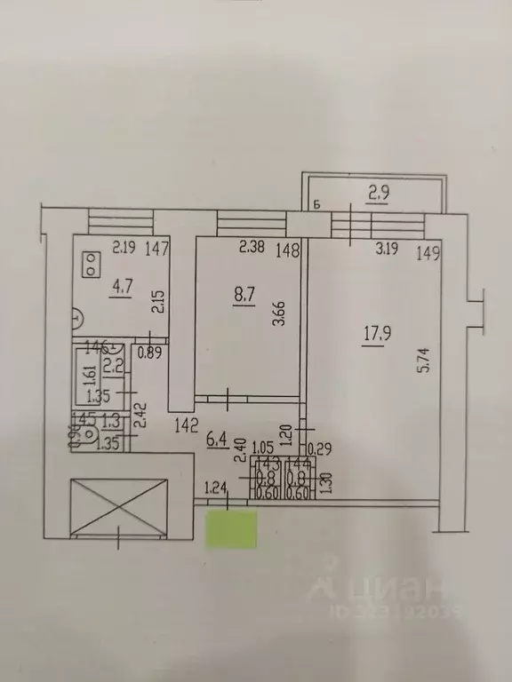 2-к кв. Самарская область, Самара ул. Стара-Загора, 149 (43.1 м) - Фото 0