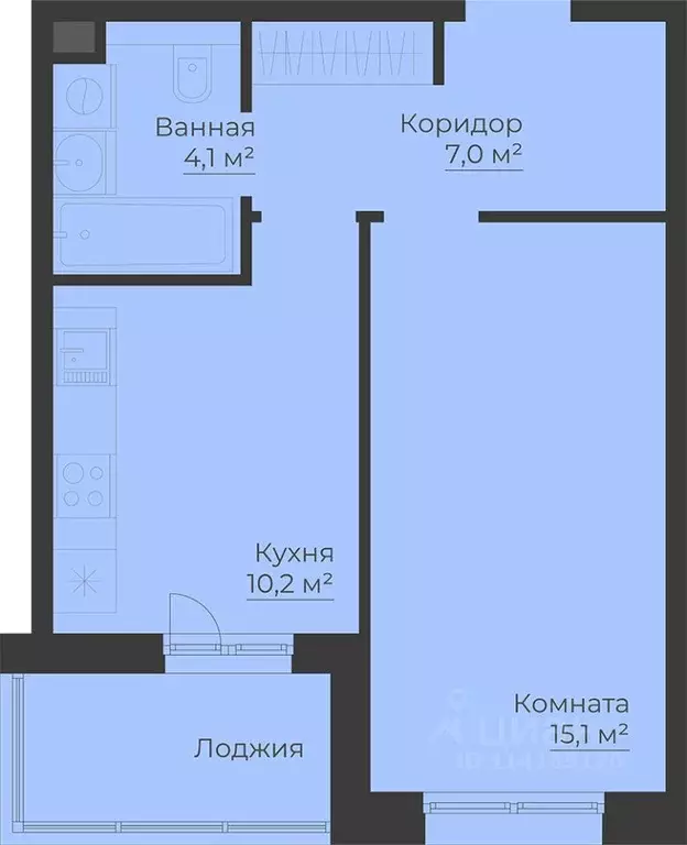 1-к кв. Ярославская область, Рыбинск Западный п/р, Малиновский Квартал ... - Фото 0