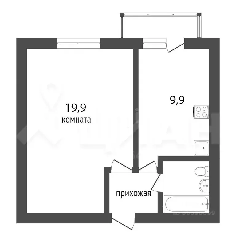 1-к кв. Москва Окская ул., 6К1 (39.0 м) - Фото 1