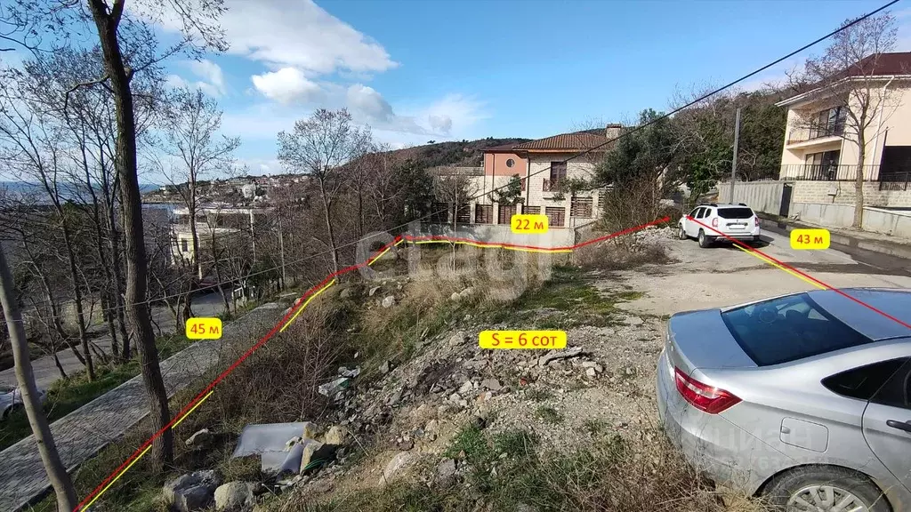 Участок в Крым, Ялта муниципальный округ, Симеиз пгт ул. Советская ... - Фото 2