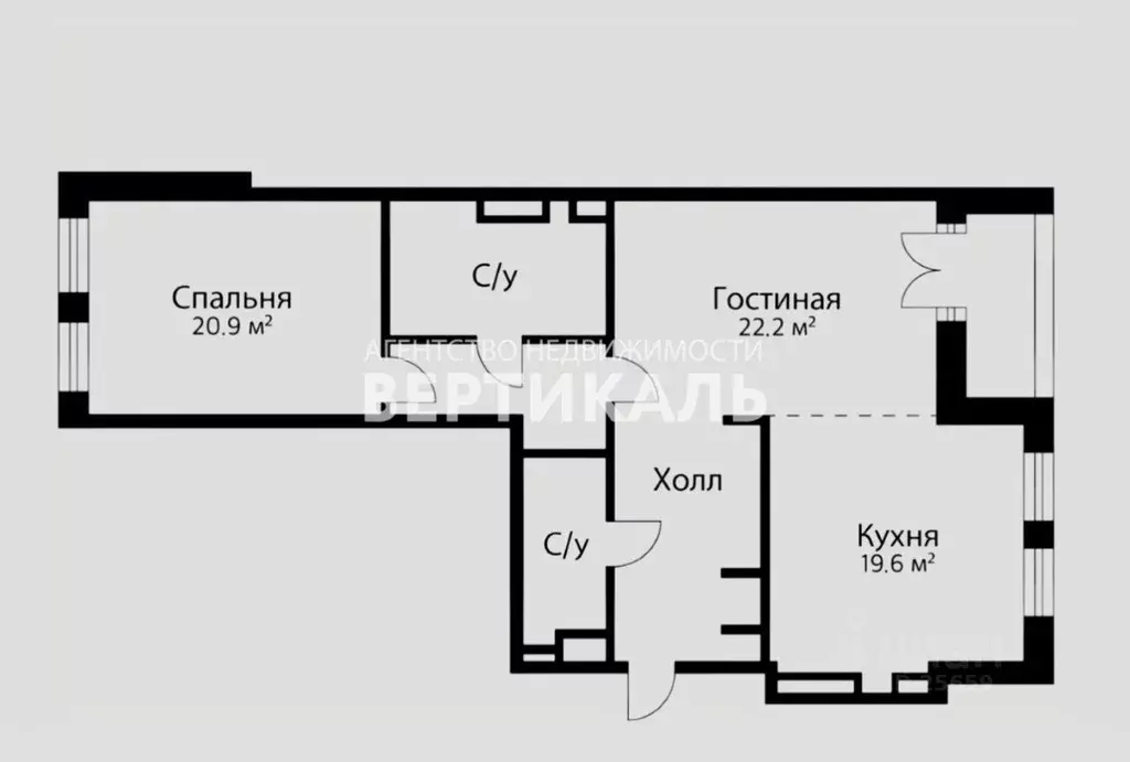 2-к кв. Москва ул. Льва Толстого, 23к1 (100.0 м) - Фото 2