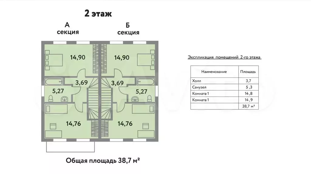 Коттедж 80 м на участке 2 сот. - Фото 1