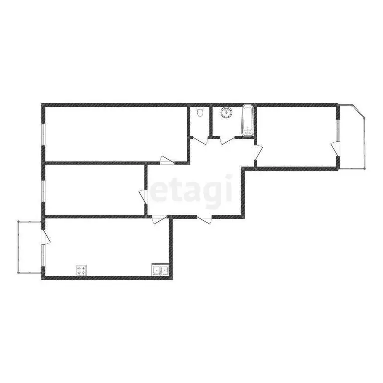 3-комнатная квартира: Кострома, Индустриальная улица, 17 (64.5 м) - Фото 0
