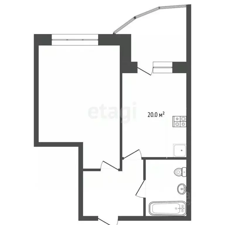 1-к кв. Ярославская область, Ярославль Московский просп., 163к2 (52.0 ... - Фото 2