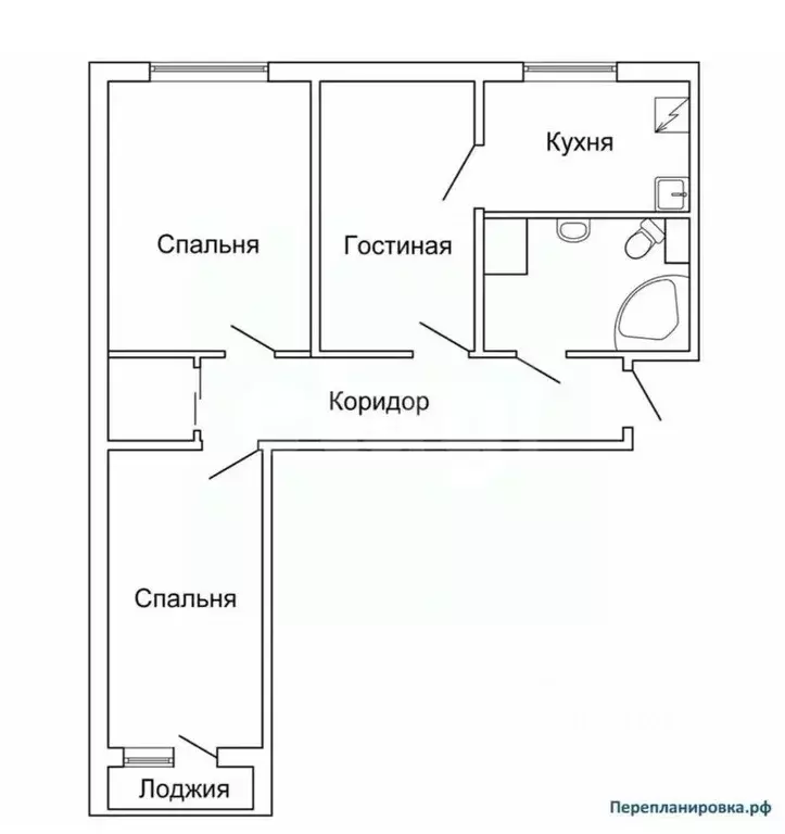 3-к кв. Тульская область, Тула ул. Мезенцева, 40 (66.0 м) - Фото 2