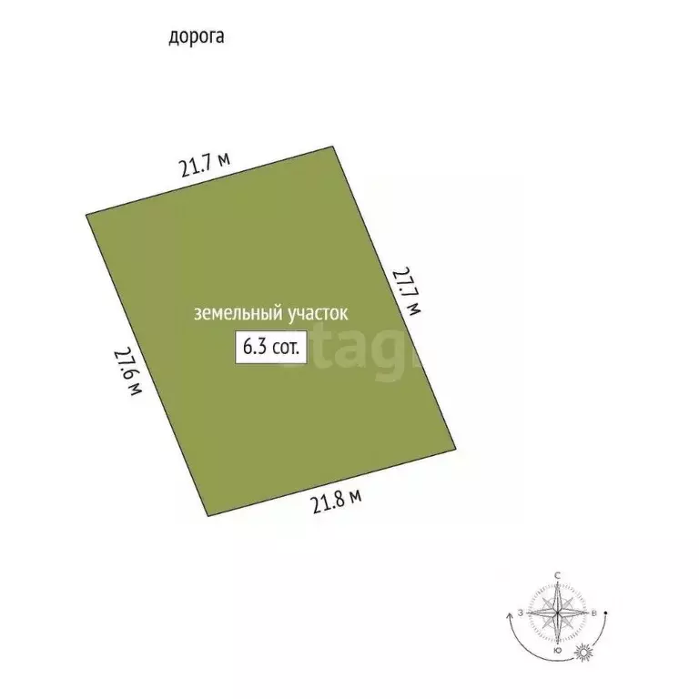 Участок в Крым, Ленинский район, с. Калиновка ул. Абденановой (6.3 ... - Фото 2