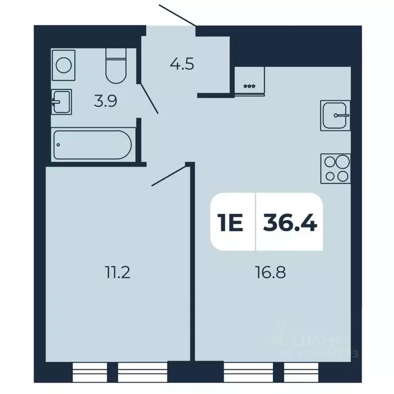 1-к кв. Ростовская область, Аксайский район, Щепкинское с/пос, пос. ... - Фото 1