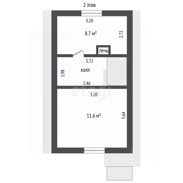 Дом в Вологодская область, д. Токарево (Спасский сельсовет) пер. ... - Фото 2