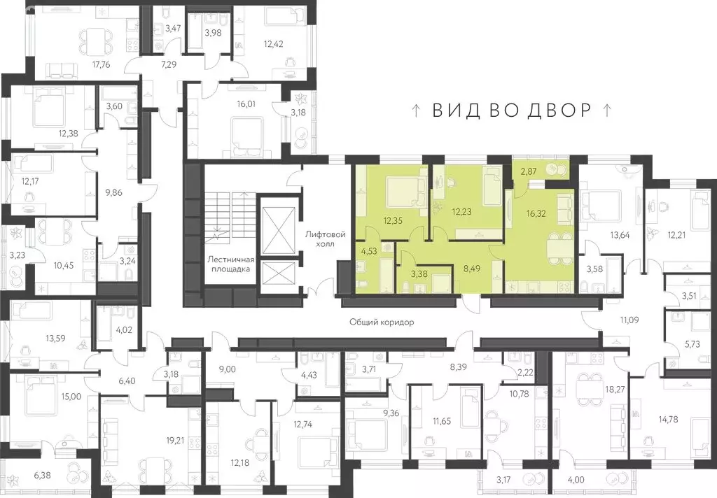 2-комнатная квартира: Екатеринбург, микрорайон Академический, ЖК ... - Фото 1