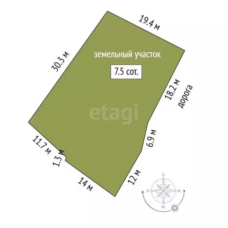 Участок в Ханты-Мансийский АО, Сургут Север ДПК, ул. Калиновая (7.47 ... - Фото 2