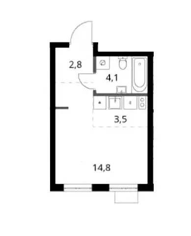 Продаётся квартира-студия, 25.2 м - Фото 0