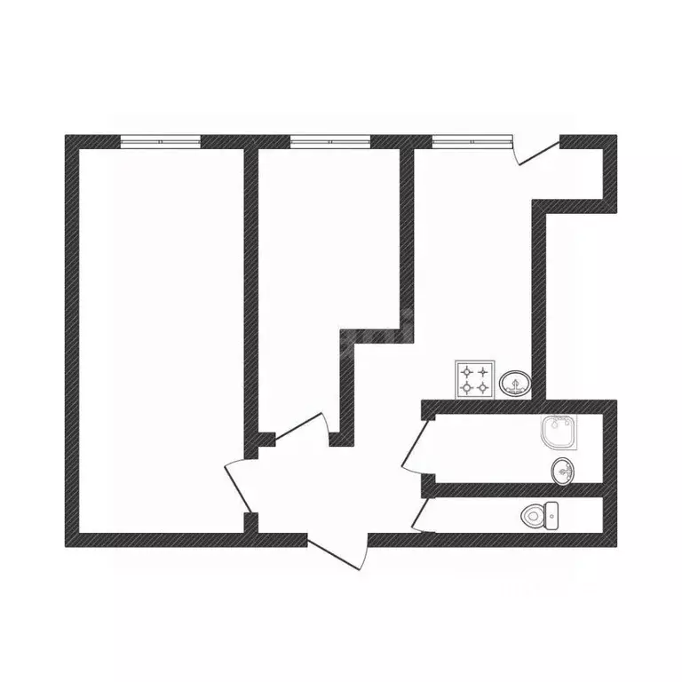 2-к кв. Алтайский край, Белокуриха ул. Соболева, 24 (48.5 м) - Фото 2
