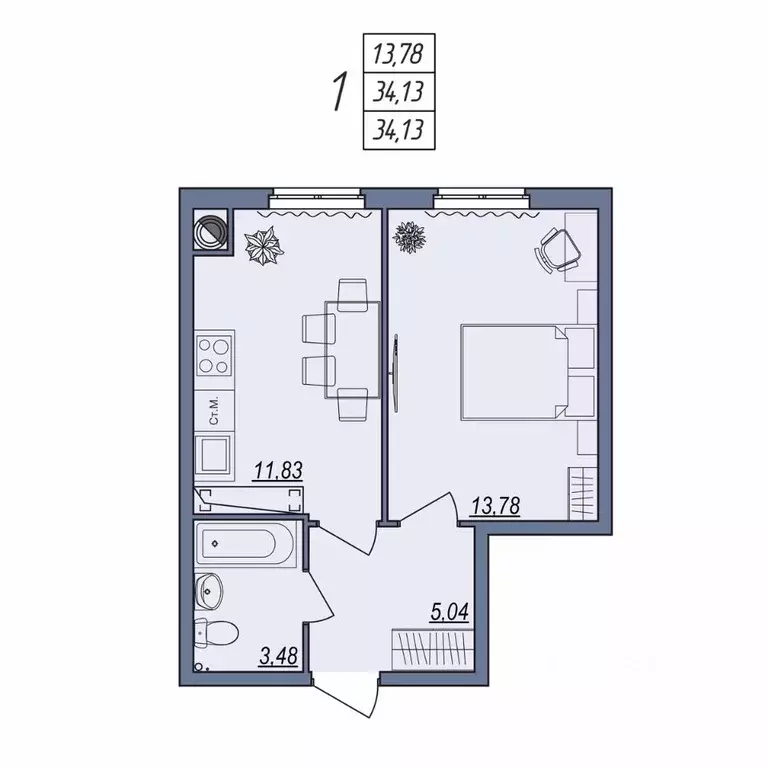 1-к кв. Волгоградская область, Волгоград ул. Тракторостроителей, 31/1 ... - Фото 1