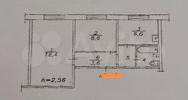 2-к. квартира, 40,3 м, 1/5 эт. - Фото 0