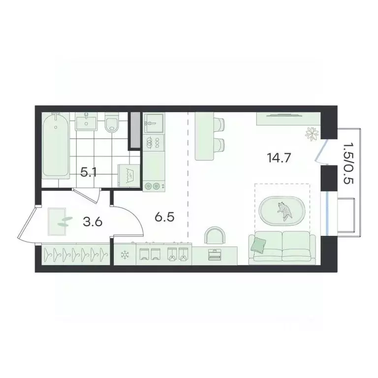 Студия Московская область, Раменский муниципальный округ, Ильинский ... - Фото 1