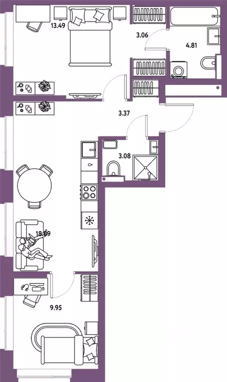 3-к кв. Московская область, Мытищи Страна.Парковая жилой комплекс ... - Фото 1
